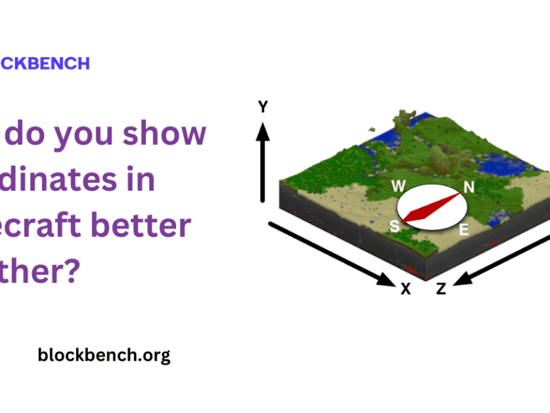 How do you show coordinates in Minecraft better together?
