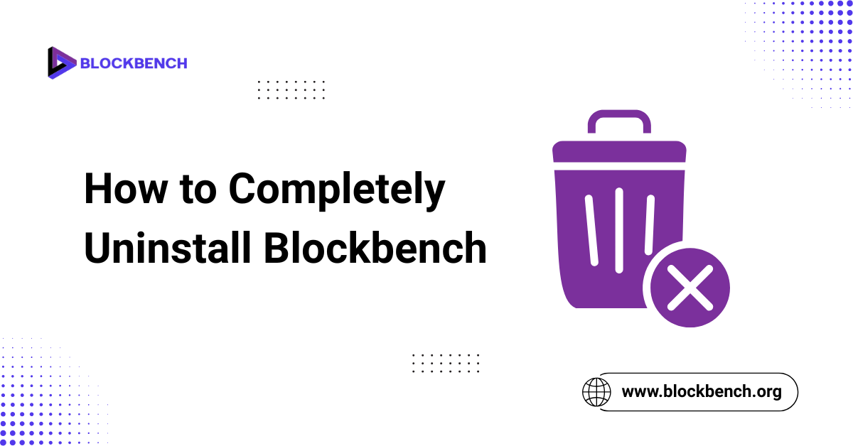 How to Completely Uninstall Blockbench