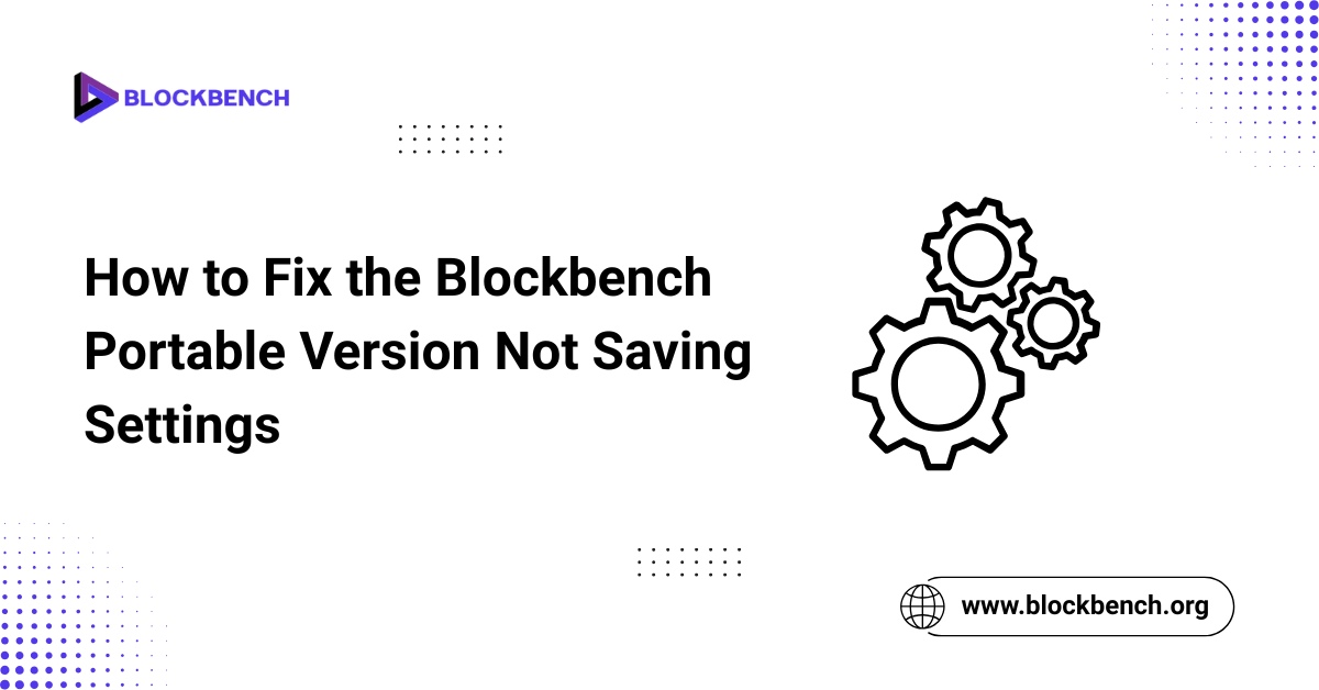 How to Fix the Blockbench Portable Version Not Saving Settings