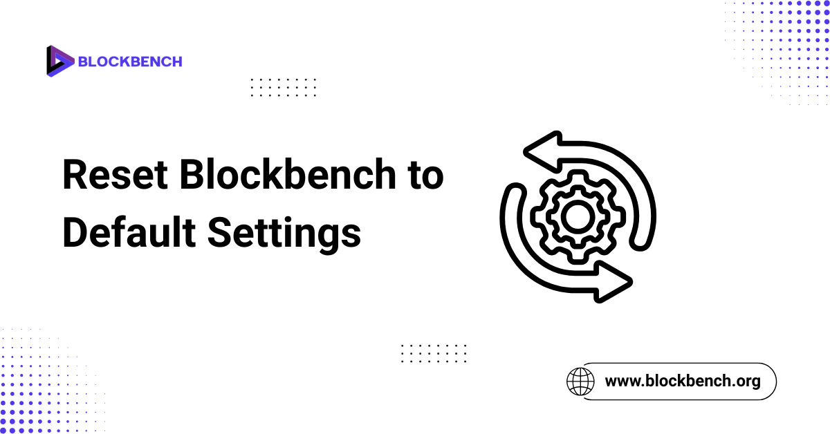 Reset Blockbench to Default Settings